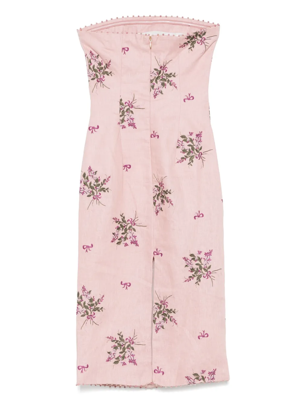 Agua By Agua Bendita Katoenen jurk met bloemenprint - Roze