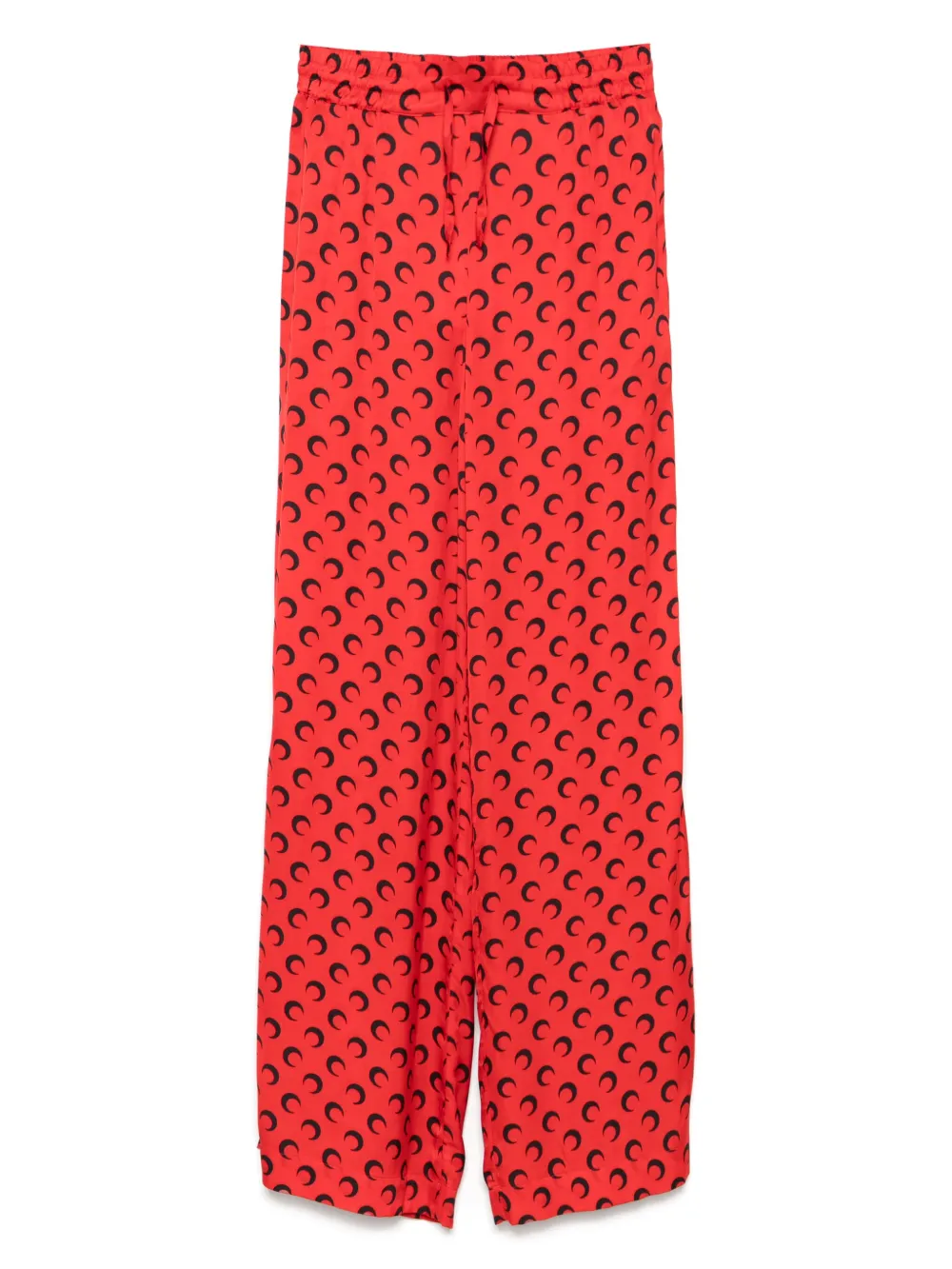 Marine Serre Crescent Moon-print trousers | Red | Image 1