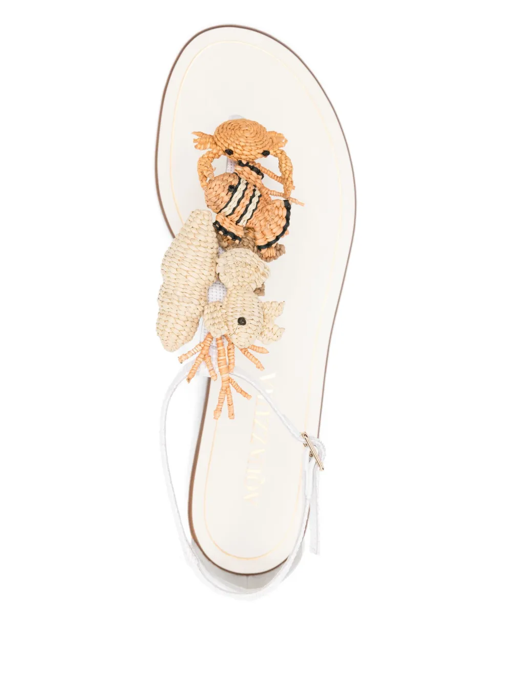 Aquazzura leather sandals White