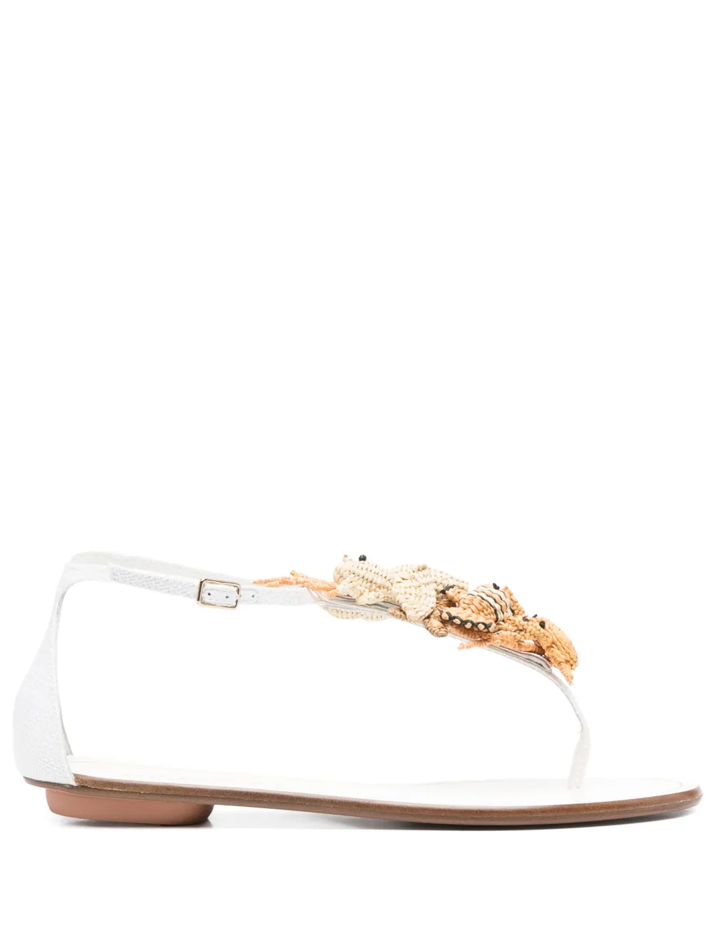 Aquazzura leather sandals White