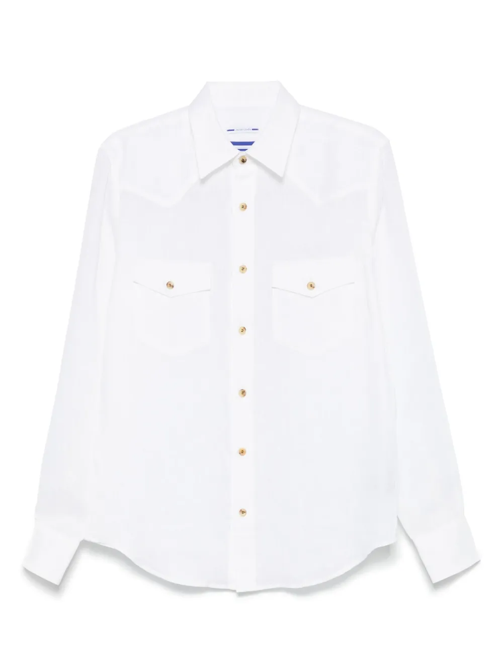 Jacob Cohën chemise en lin | blanc | Image 1