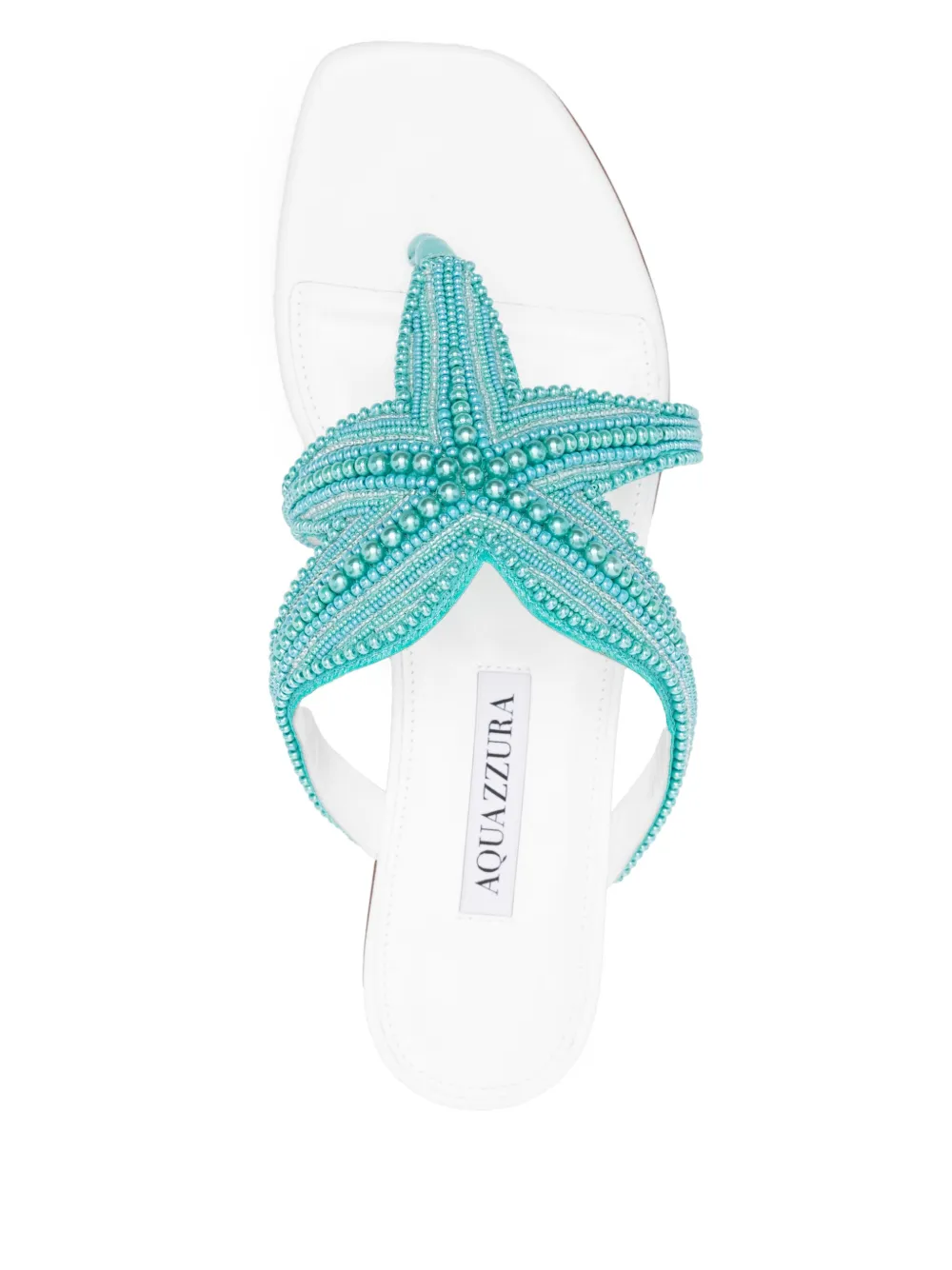 Aquazzura leather sandals Blue