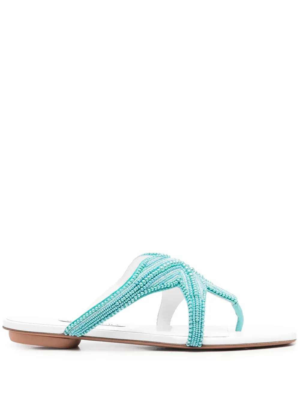 Aquazzura leather sandals Blue