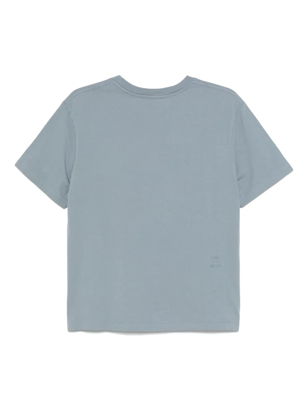 FRAME logo-embroidered T-shirt - Blauw