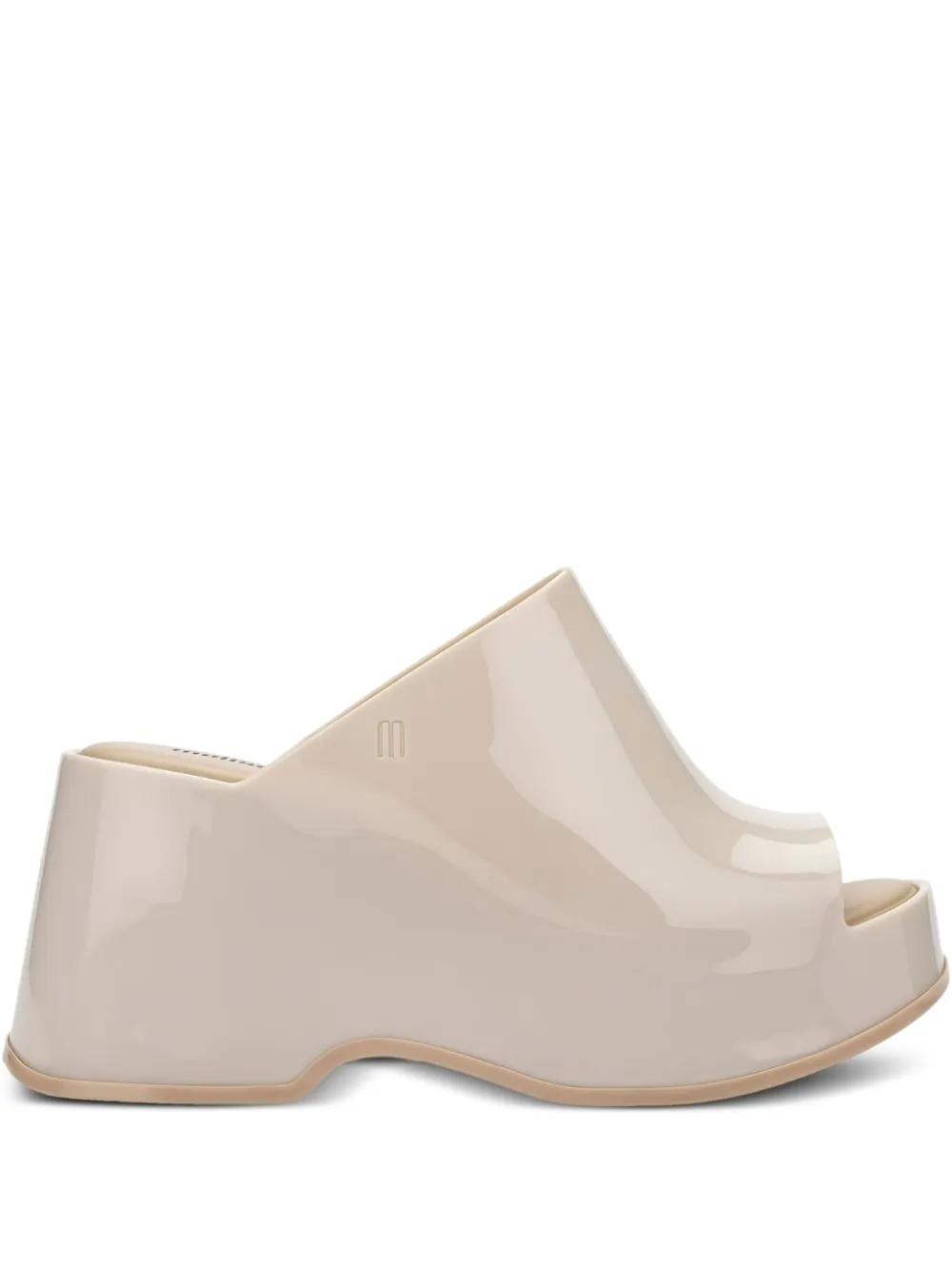 Melissa Patty peep-toe platform sandals Neutrals