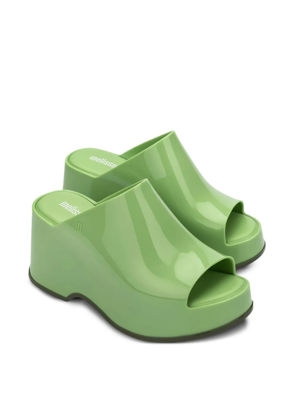 Melissa Patty open-toe platform sandals Green