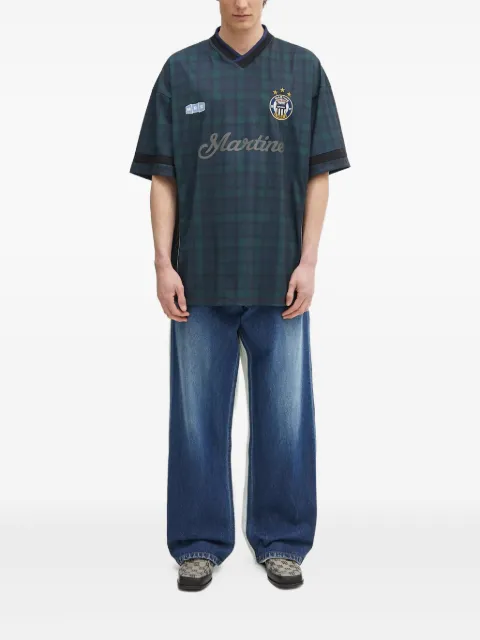 AMBUSH jeans con paneles y diseño de dos tonos