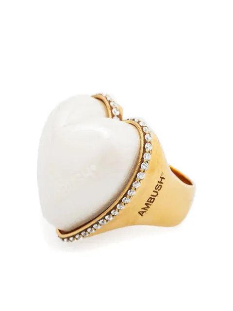 AMBUSH anillo con forma de corazón