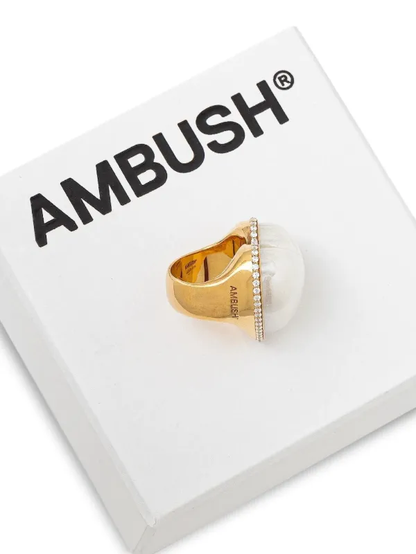 AMBUSH ハート リング | ゴールドトーン | FARFETCH JP