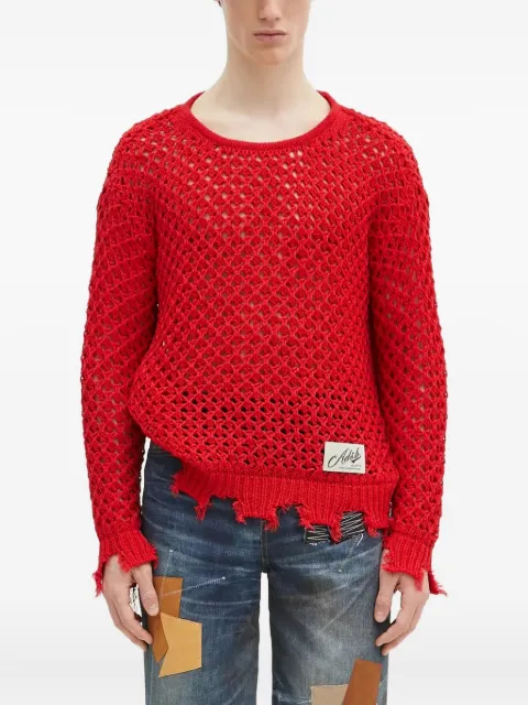 Andersson Bell open-knit frayed sweater