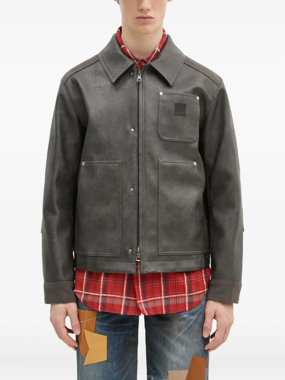 Andersson Bell panelled zip-up work jacket | Grey | Image 1