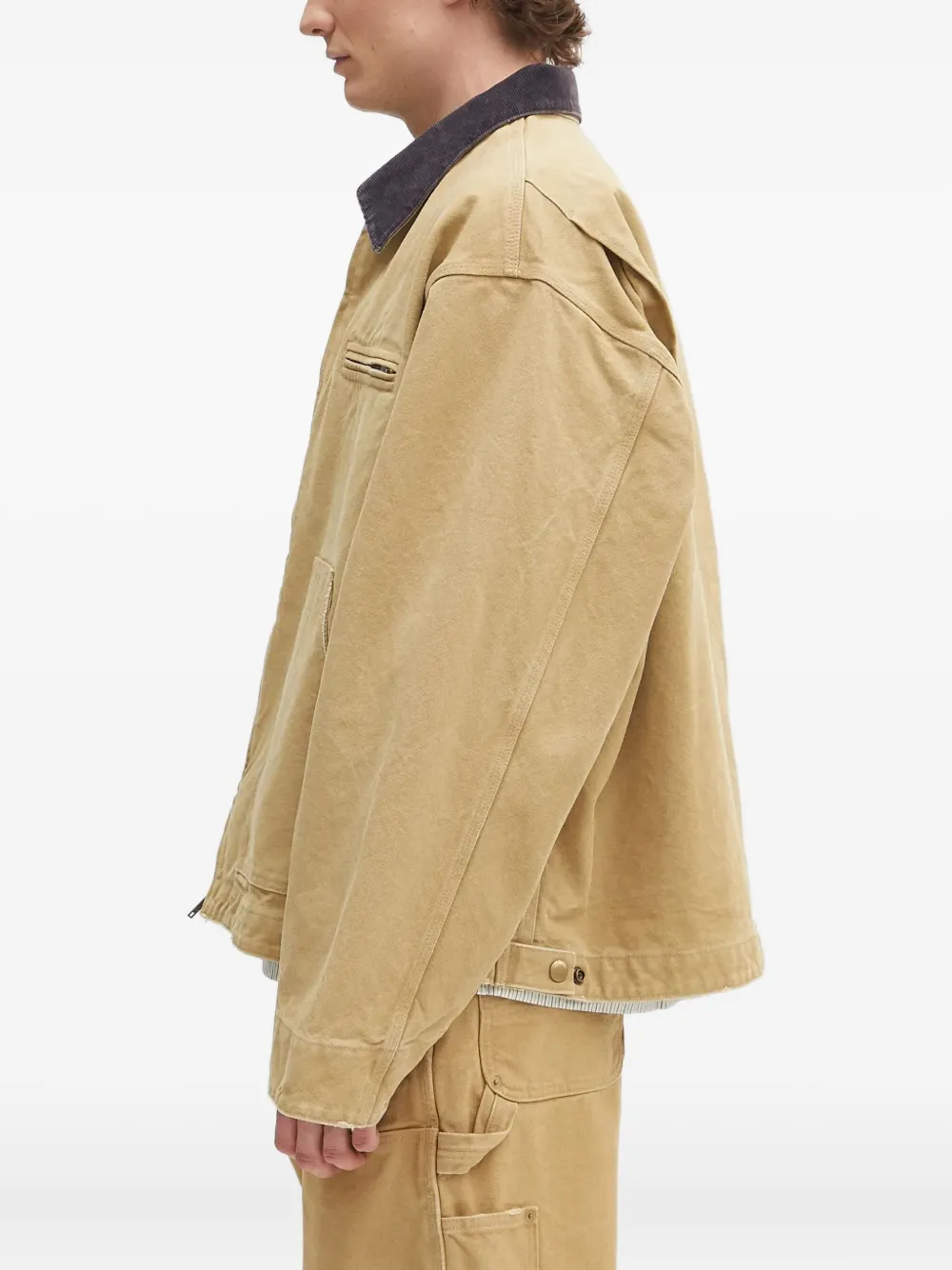 AMBUSH Shirtjack met ribfluwelen kraag Beige