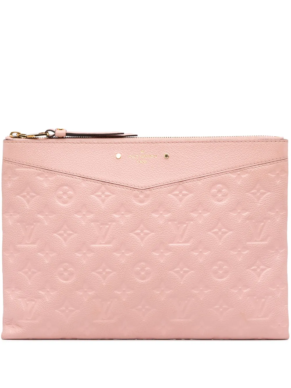 Louis Vuitton Pre-Owned 2018 モノグラム アンプラント デイリーポーチ クラッチバッグ - ピンク Louis Vuitton Pre-Owned 2018 モノグラム アンプラント デイリーポーチ クラッチバッグ - ピンク