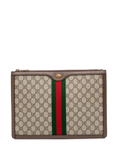 Gucci Pre-Owned 2016-2024 GG Supreme Ophidia clutch bag