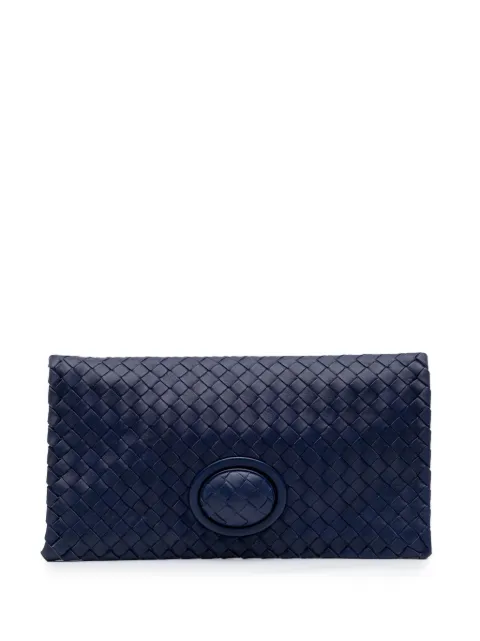 Bottega Veneta Pre-Owned 2012-2024 Nappa Intrecciato Turn Lock clutch