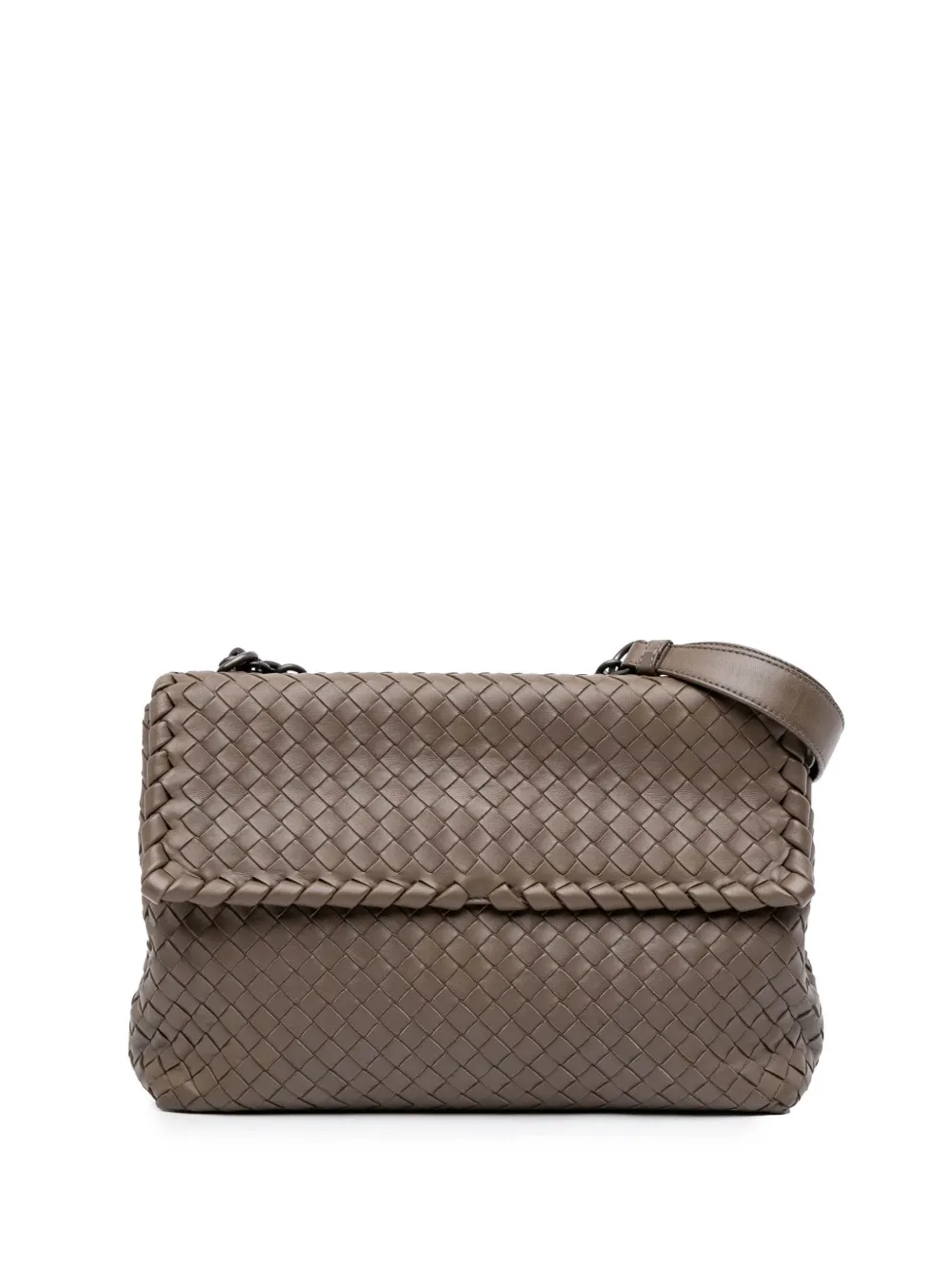 Pre-owned Bottega Veneta 2012-2025 Medium Nappa Intrecciato Olimpia Shoulder Bag