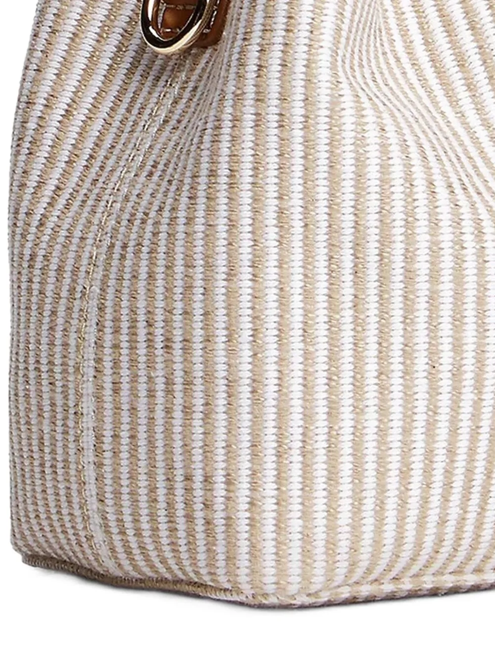 Tommy Hilfiger striped bucket bag Beige