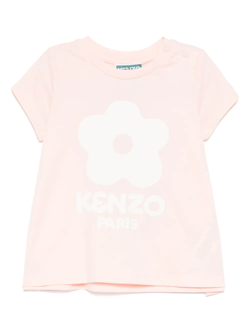Kenzo Kids logo-printed T-shirt Roze