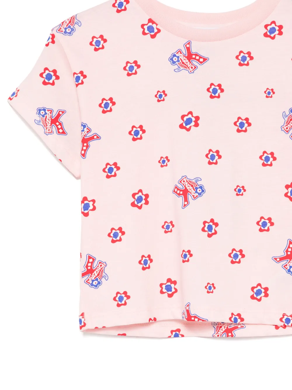 Kenzo Kids graphic-print T-shirt Roze