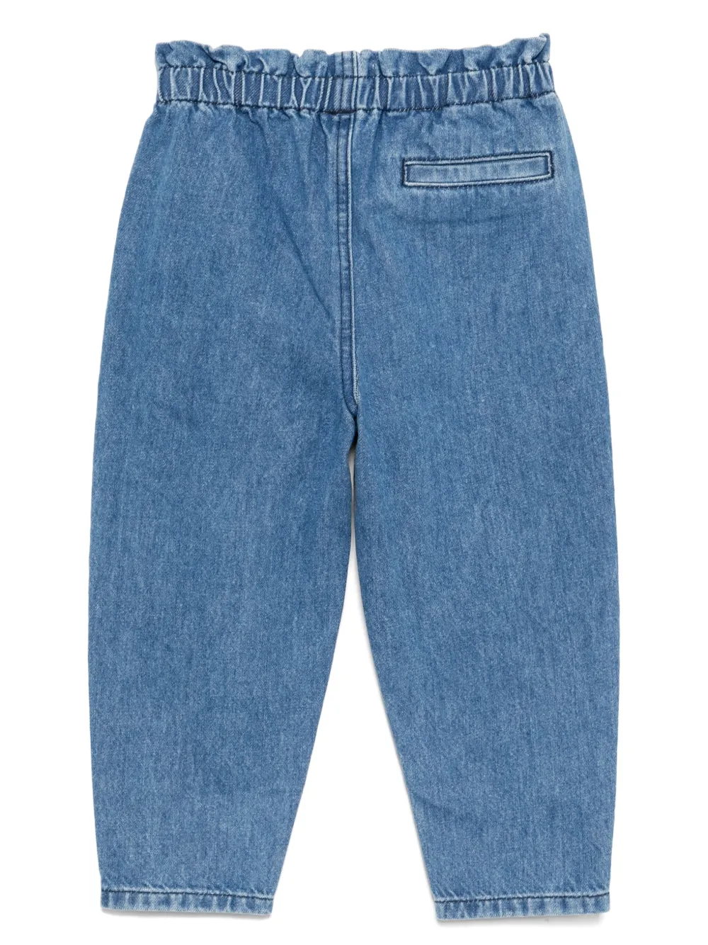 Kenzo Kids logo-embroidered jeans Blauw