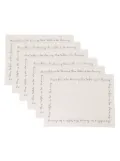 Bambah Dancing table placemats (set of six) - Neutrals