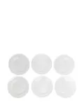 Bambah Transparent plates main (set of six) - White