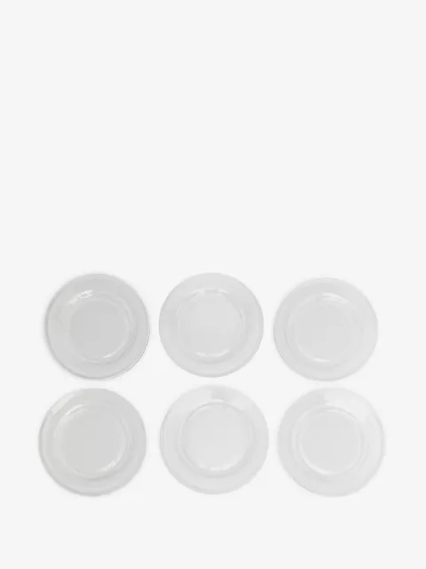 Bambah lot de 6 assiettes transparentes
