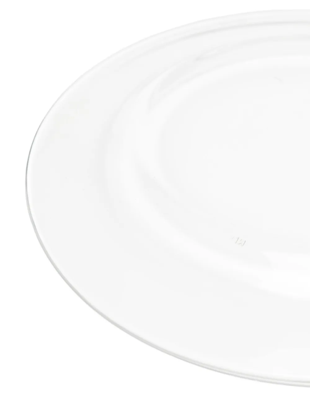 Bambah Transparent Plates Main (set Of Six) In White
