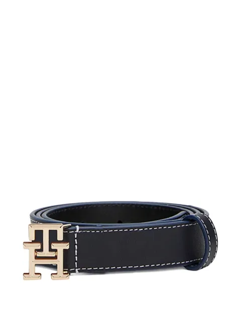 Tommy Hilfiger logo-buckle leather belt 