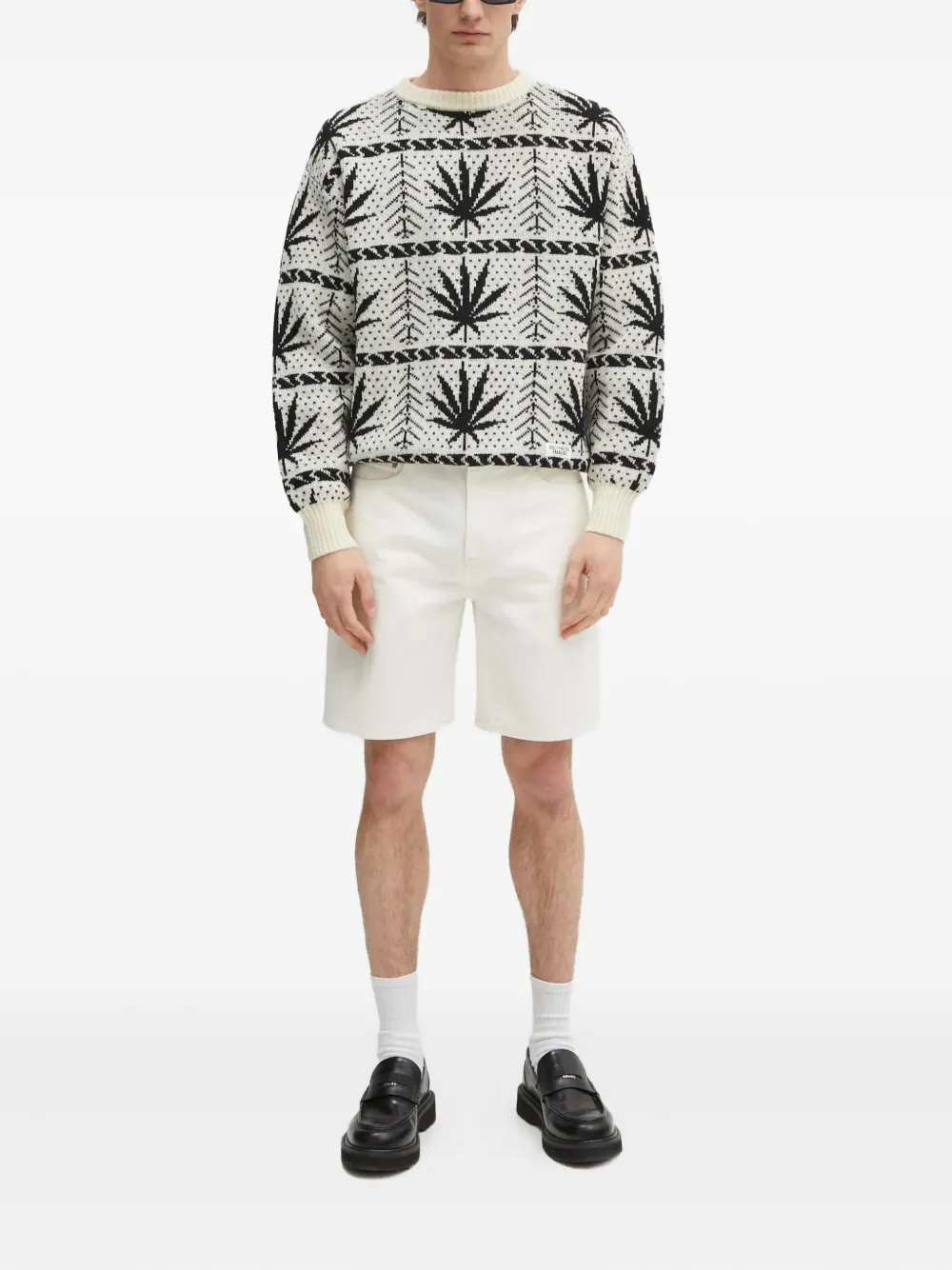 WACKO MARIA leaf-pattern sweater | Knitted Sweaters | Image 2