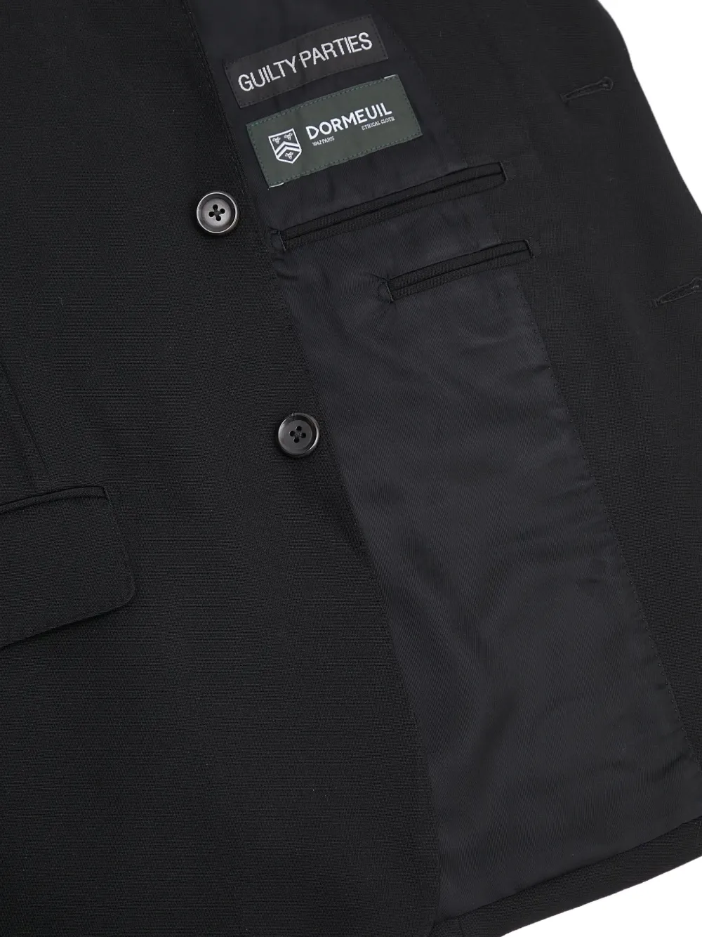 WACKO MARIA Blazer met enkele rij knopen Zwart