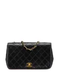 CHANEL Pre-Owned 1989-1991 CC Quilted Lambskin Full Flap crossbody bag - Black