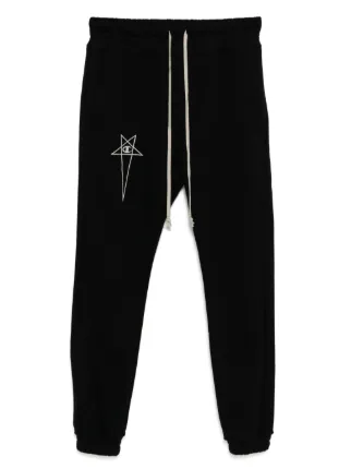 Rick Owens Cotton Track Pants | Black | FARFETCH
