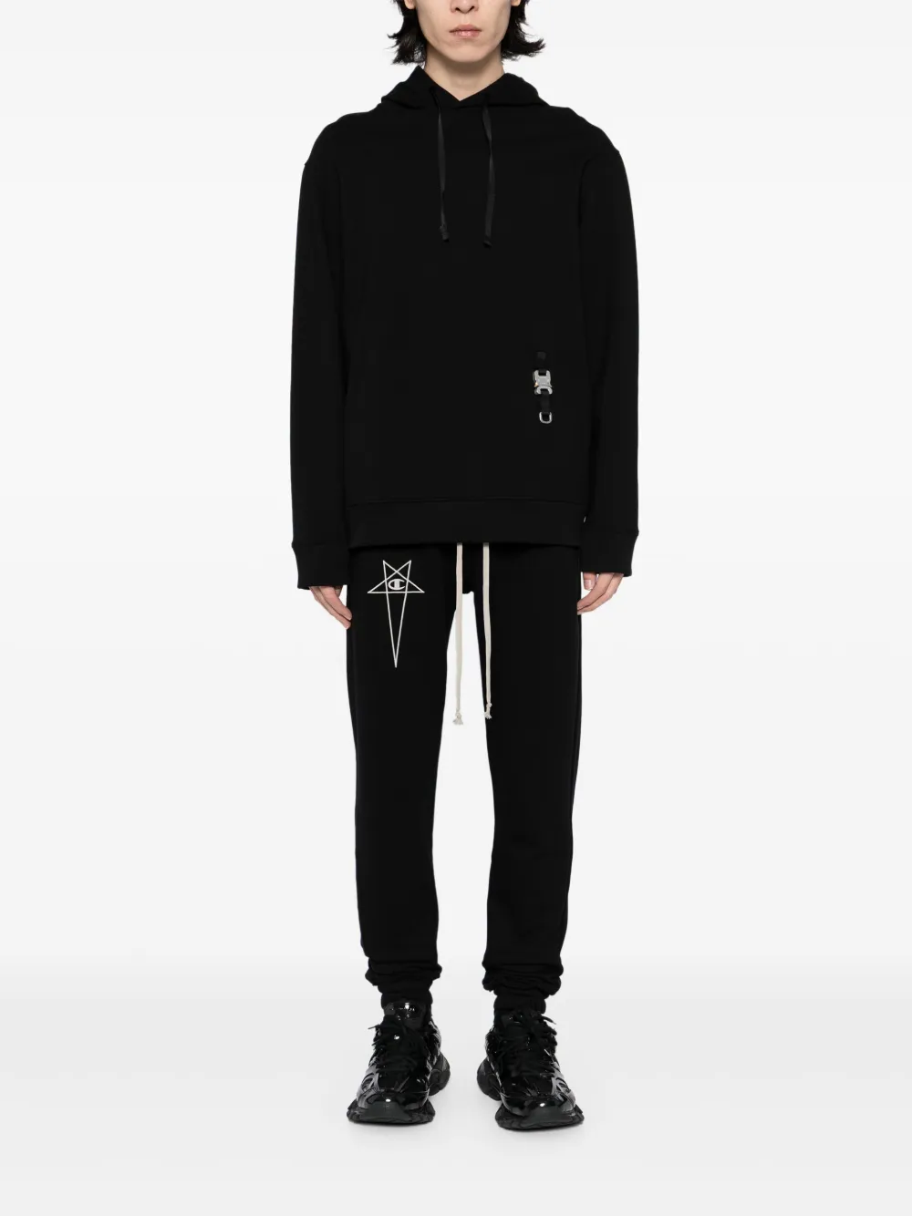 Rick Owens X Champion Katoenen trainingsbroek - Zwart