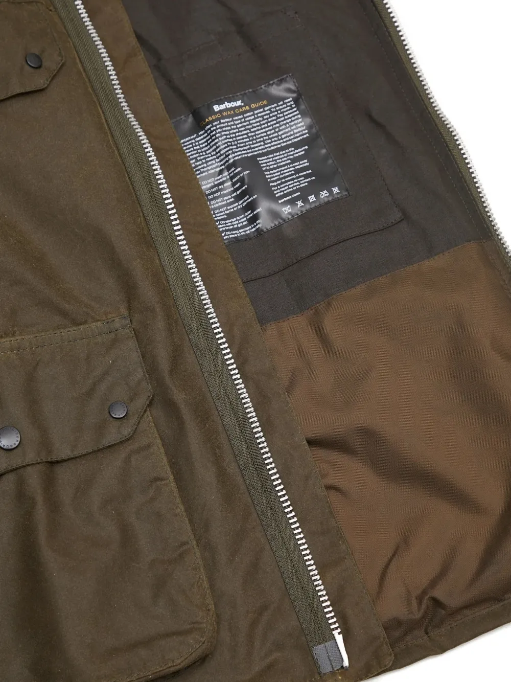 Barbour Jack met ribfluwelen kraag Bruin