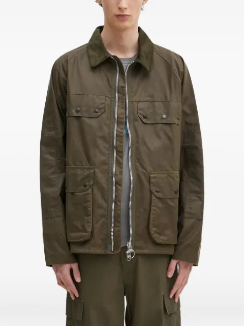 Barbour вощеная куртка с вельветовым воротником