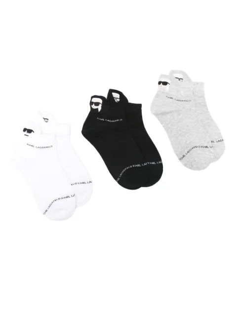 Karl Lagerfeld pack de tres pares de calcetines Ikon