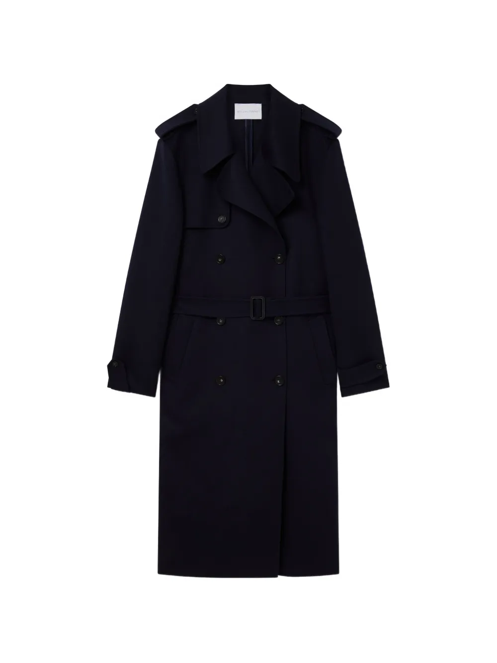 Stella McCartney double-breasted trench coat - Blue