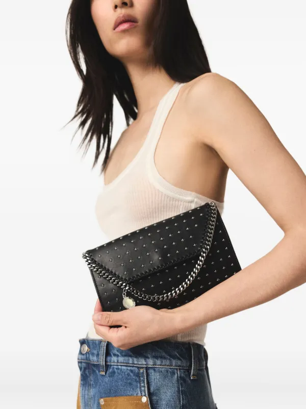 Stella McCartney Falabella Star Studs Cross Body Bag | Black
