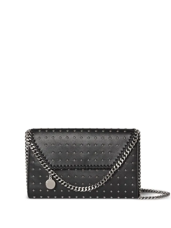 Stella McCartney Falabella Star Studs Cross Body Bag in Black