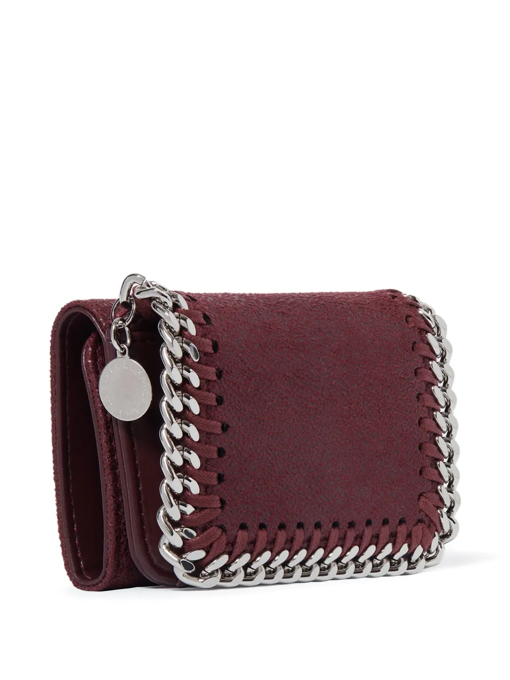 Stella McCartney chain-trim wallet Rood