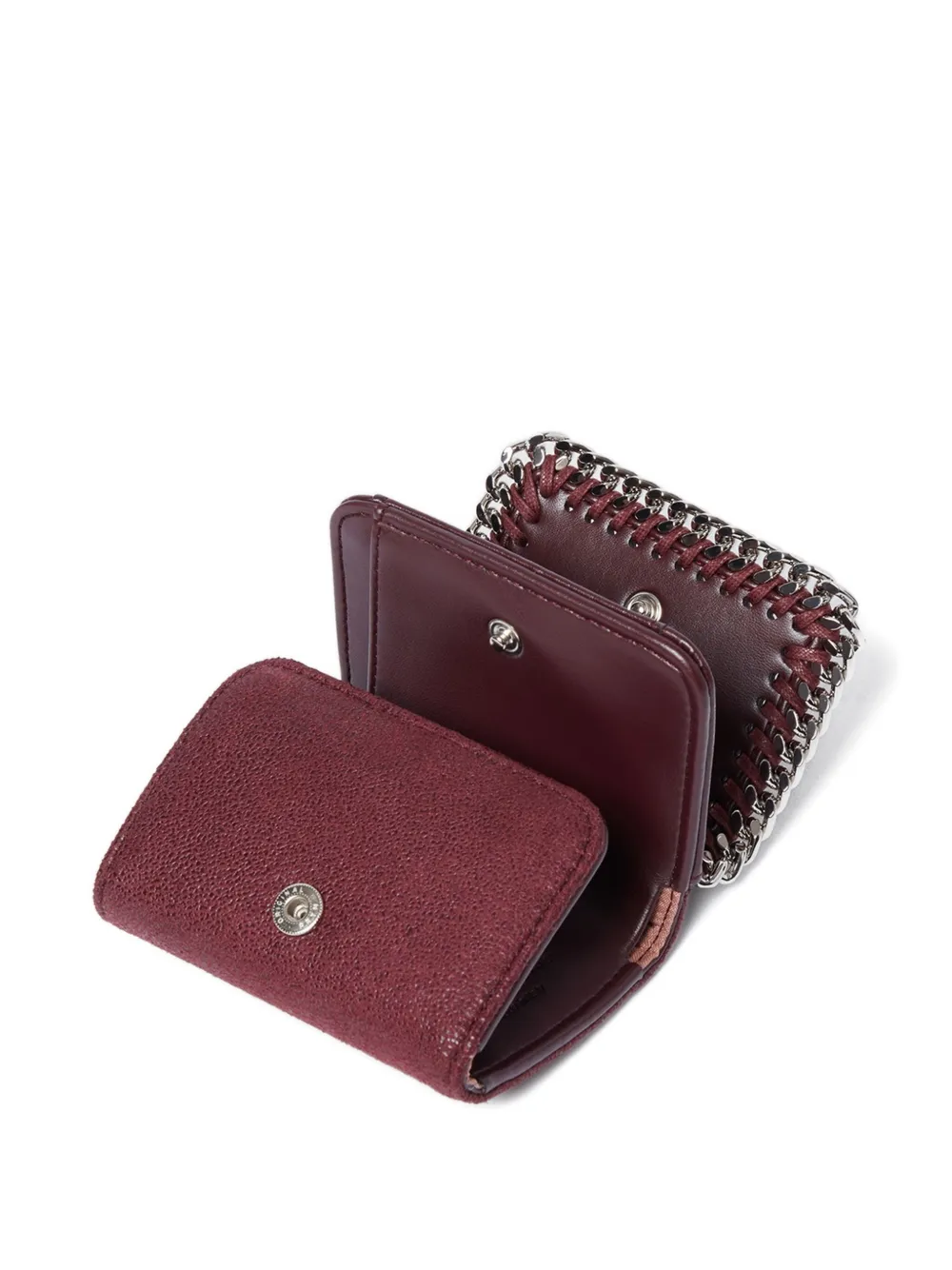 Stella McCartney chain-trim wallet Rood