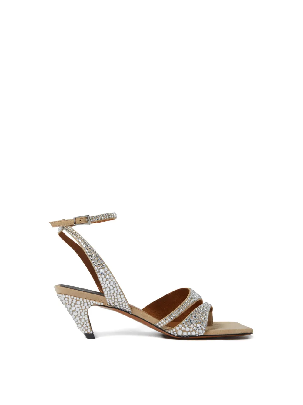 Stella McCartney rhinestone-embellished sandals Neutrals