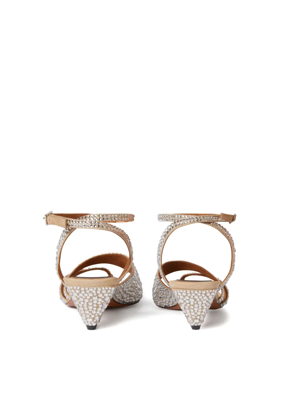 Stella Mccartney Rhinestone-embellished Sandals In Multi