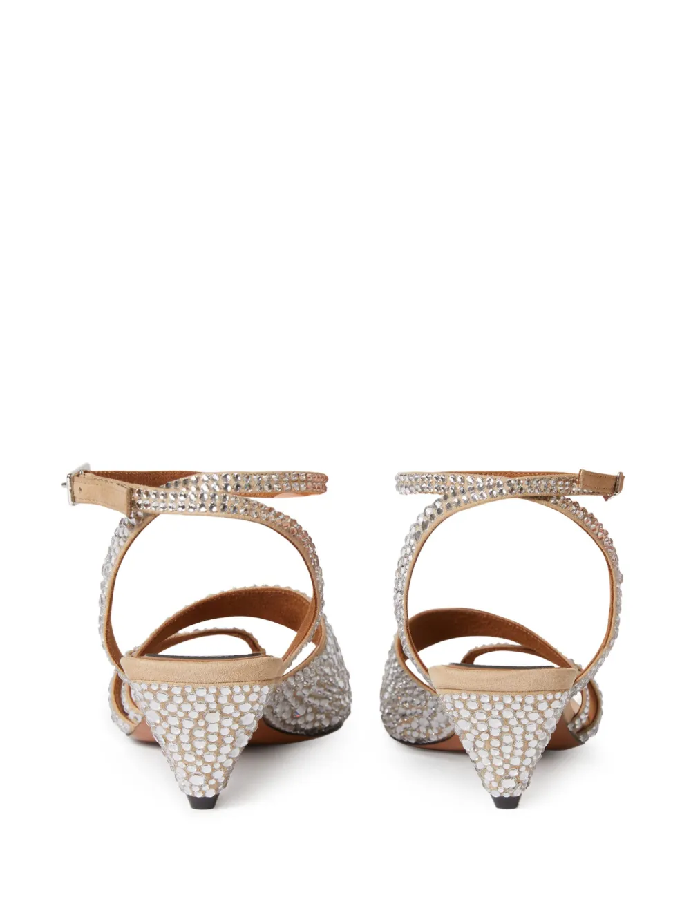 Stella McCartney rhinestone-embellished sandals Neutrals