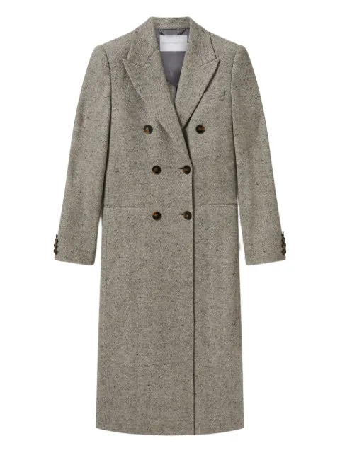 Stella McCartney double-breasted tweed-pattern coat