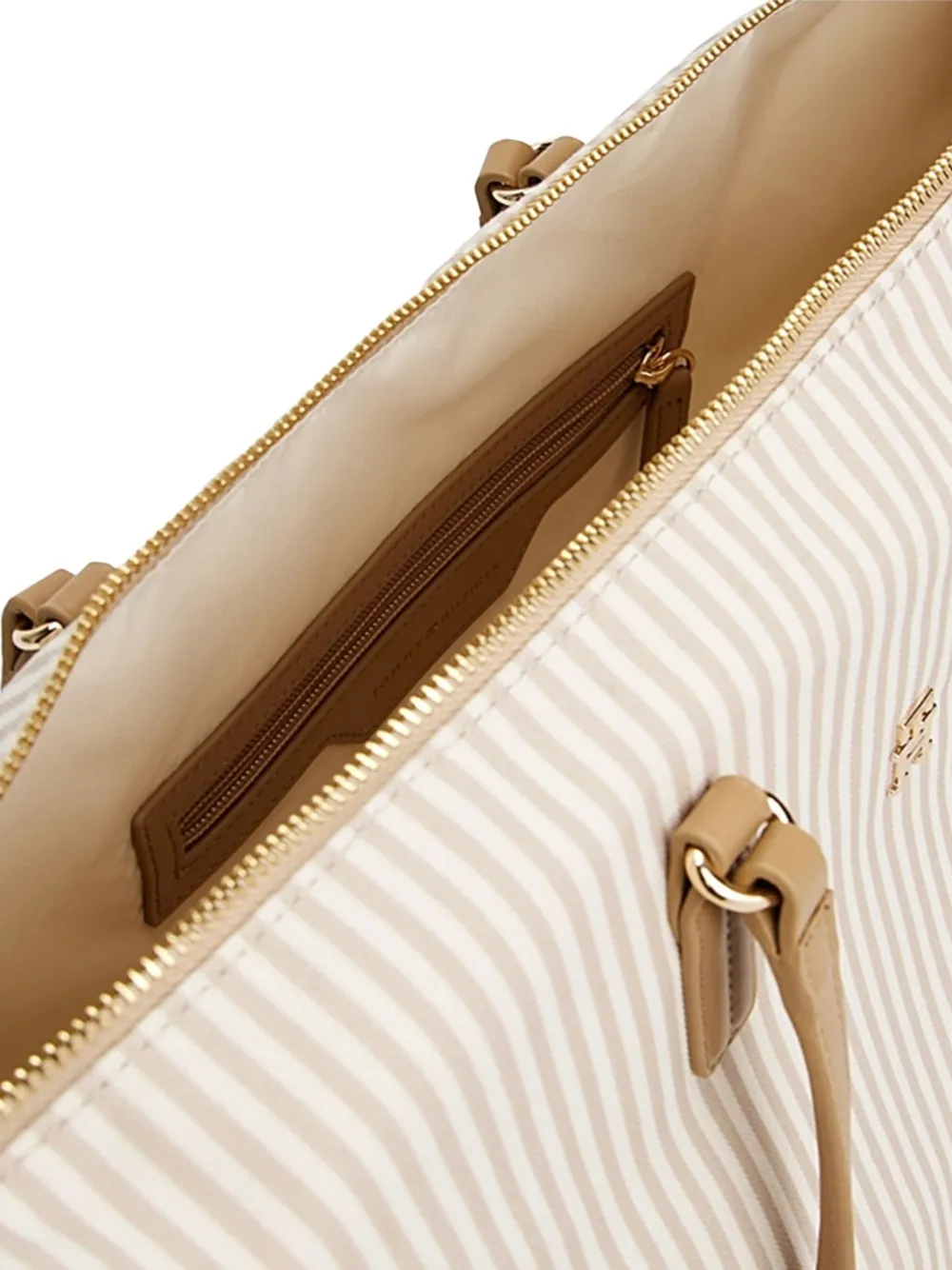 Tommy Hilfiger striped tote bag Beige