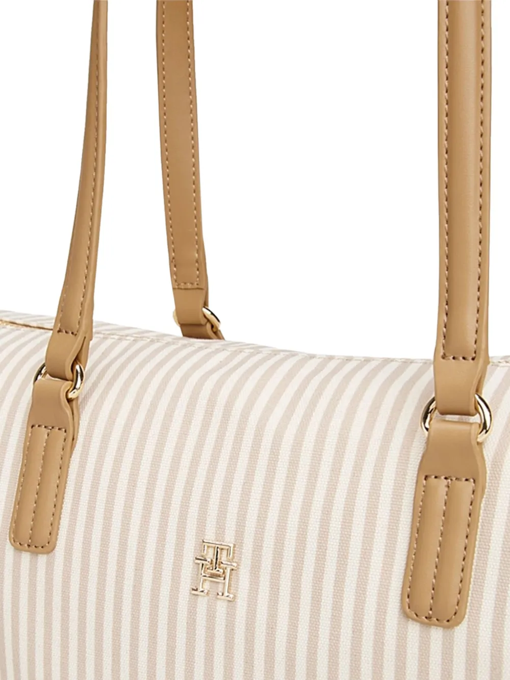 Tommy Hilfiger striped tote bag Beige
