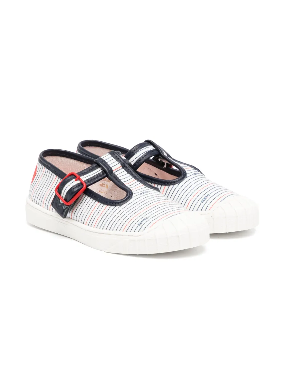 Kenzo Kids buckled sneakers Neutrals