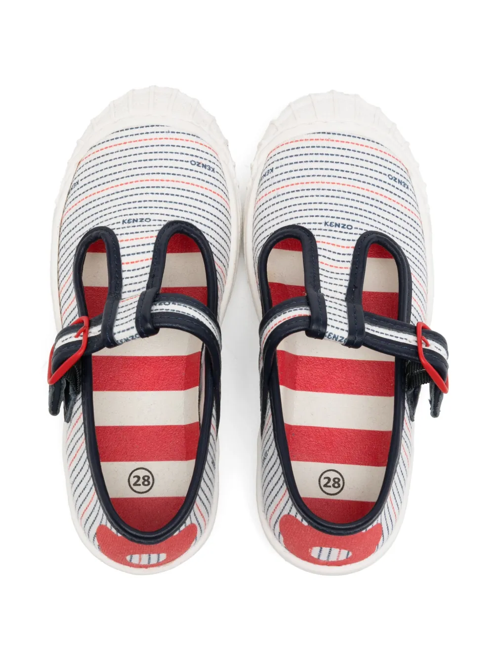 Kenzo Kids buckled sneakers Neutrals